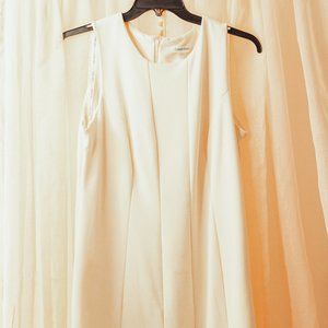 CALVIN KLEIN cream sleeveless dress size 14W